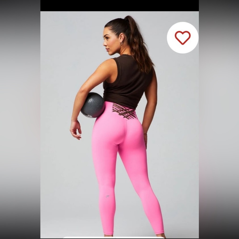 Fabletics Vibrant Pink PowerHold Leggings